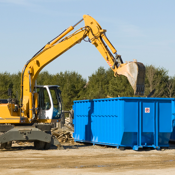 what size residential dumpster rentals are available in Bahama NC